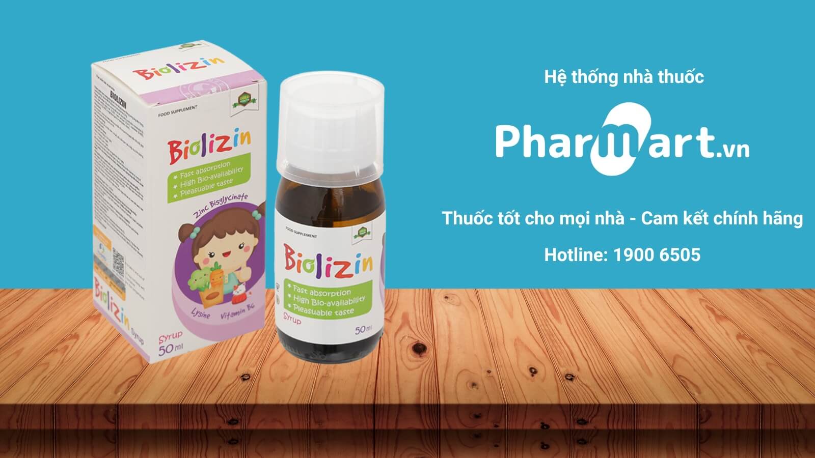 Siro Kẽm cho bé Biolizin