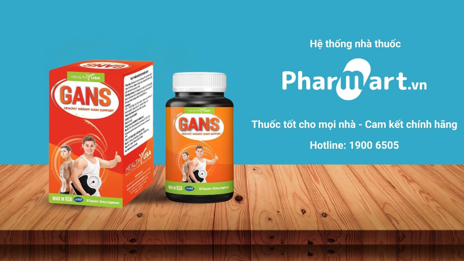 Viên uống kích thích ăn ngon Healthy USA Gans