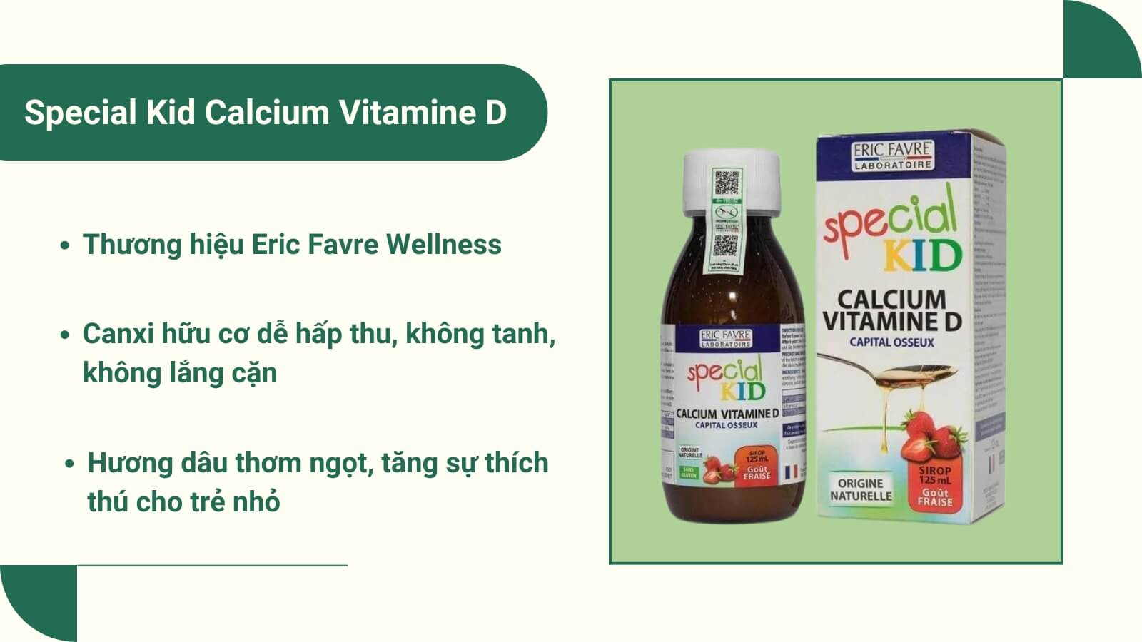 Siro canxi chuyên dùng cho trẻ em