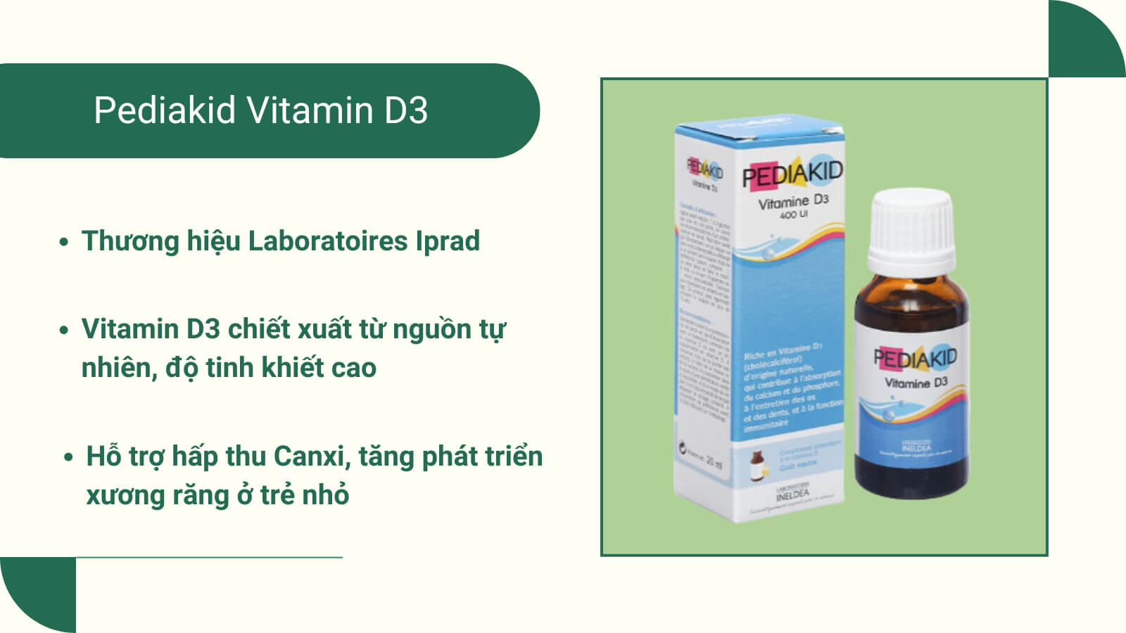 Calcium Pháp có thành phần 100% từ thiên nhiên