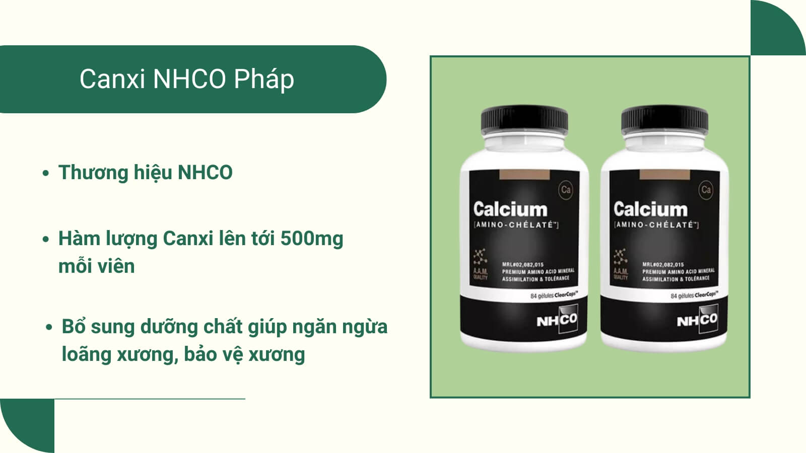 Canxi Pháp đến từ thương hiệu uy tín