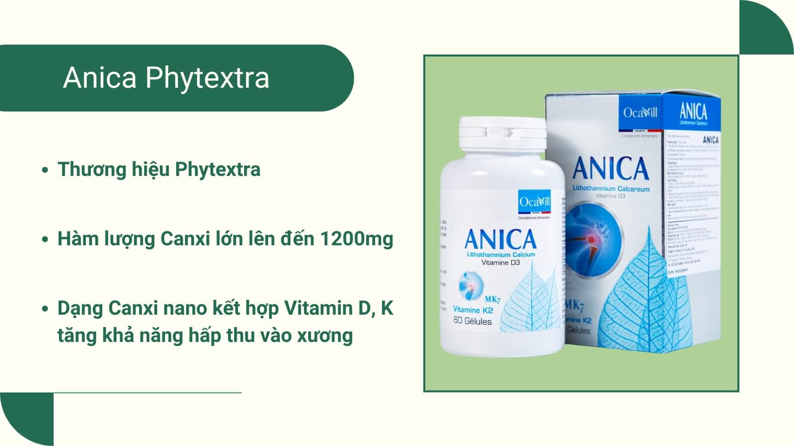 Thuốc canxi Pháp uy tín đến từ thương hiệu Phytextra