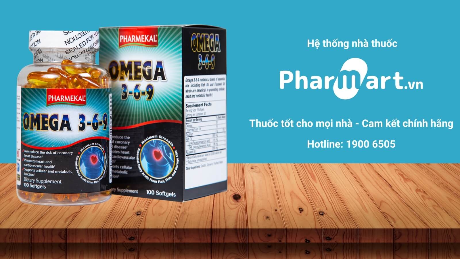 Omega 3 của Mỹ - Pharmekal Omega 3-6-9
