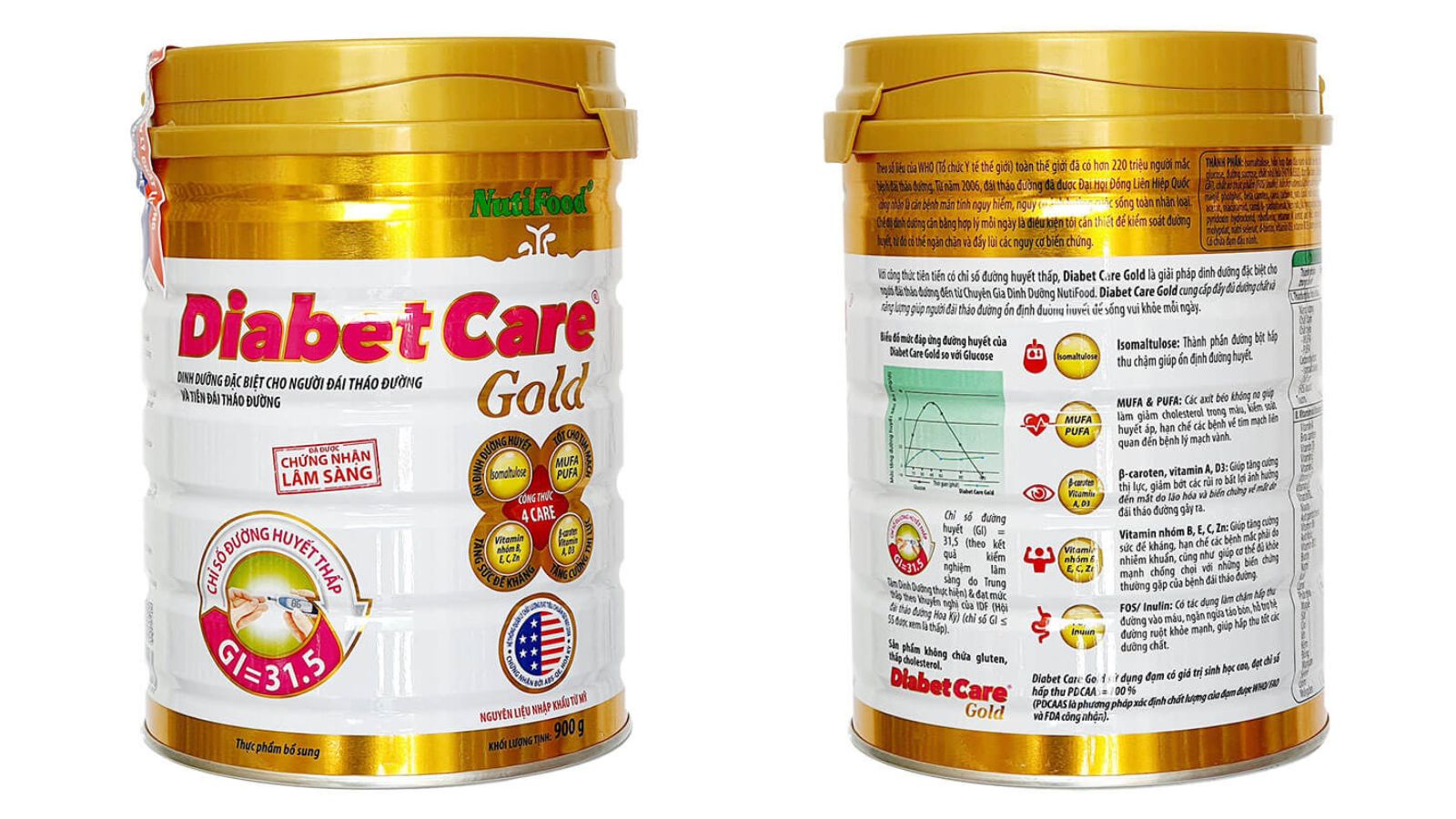 Sữa bột dinh dưỡng Nutifood Diabetcare Gold