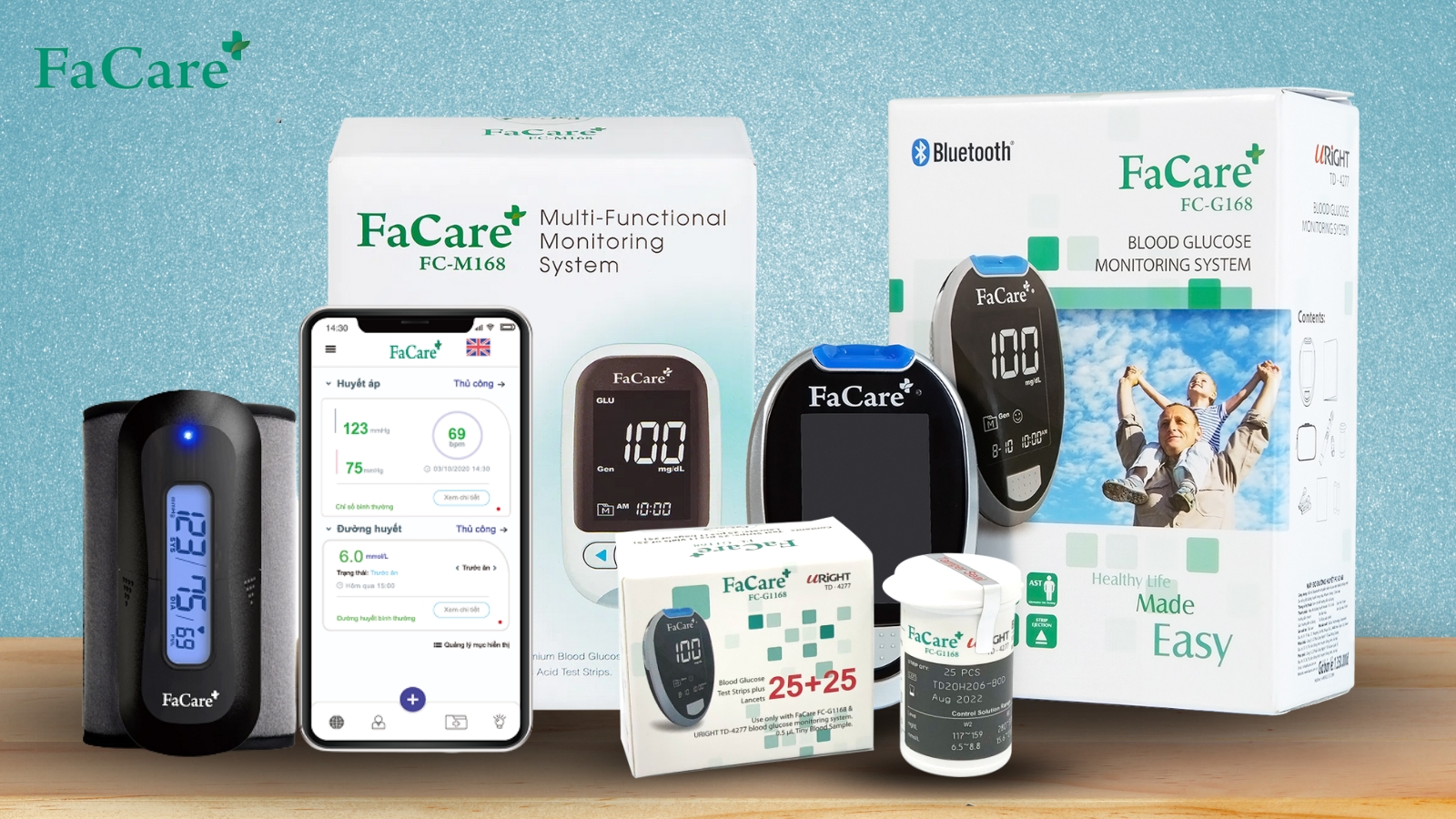 FaCare là thương hiệu nổi tiếng với các dòng thiết bị chăm sóc sức khỏe chất lượng