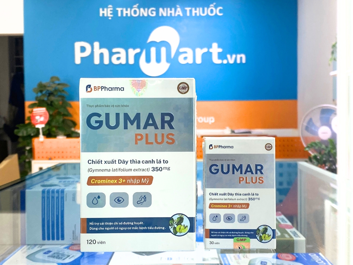 Mua 1 hộp Gumar Plus 120 viên tặng 1 hộp Gumar Plus 30 viên