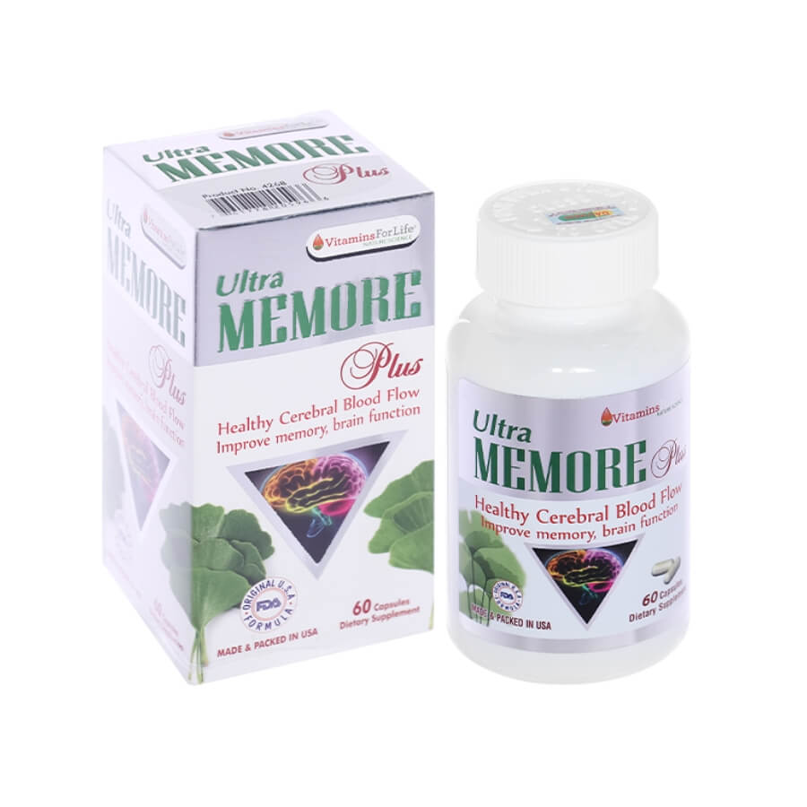 Ultra Memore Plus (60 viên) - Bổ não, tang cường trí nhớ