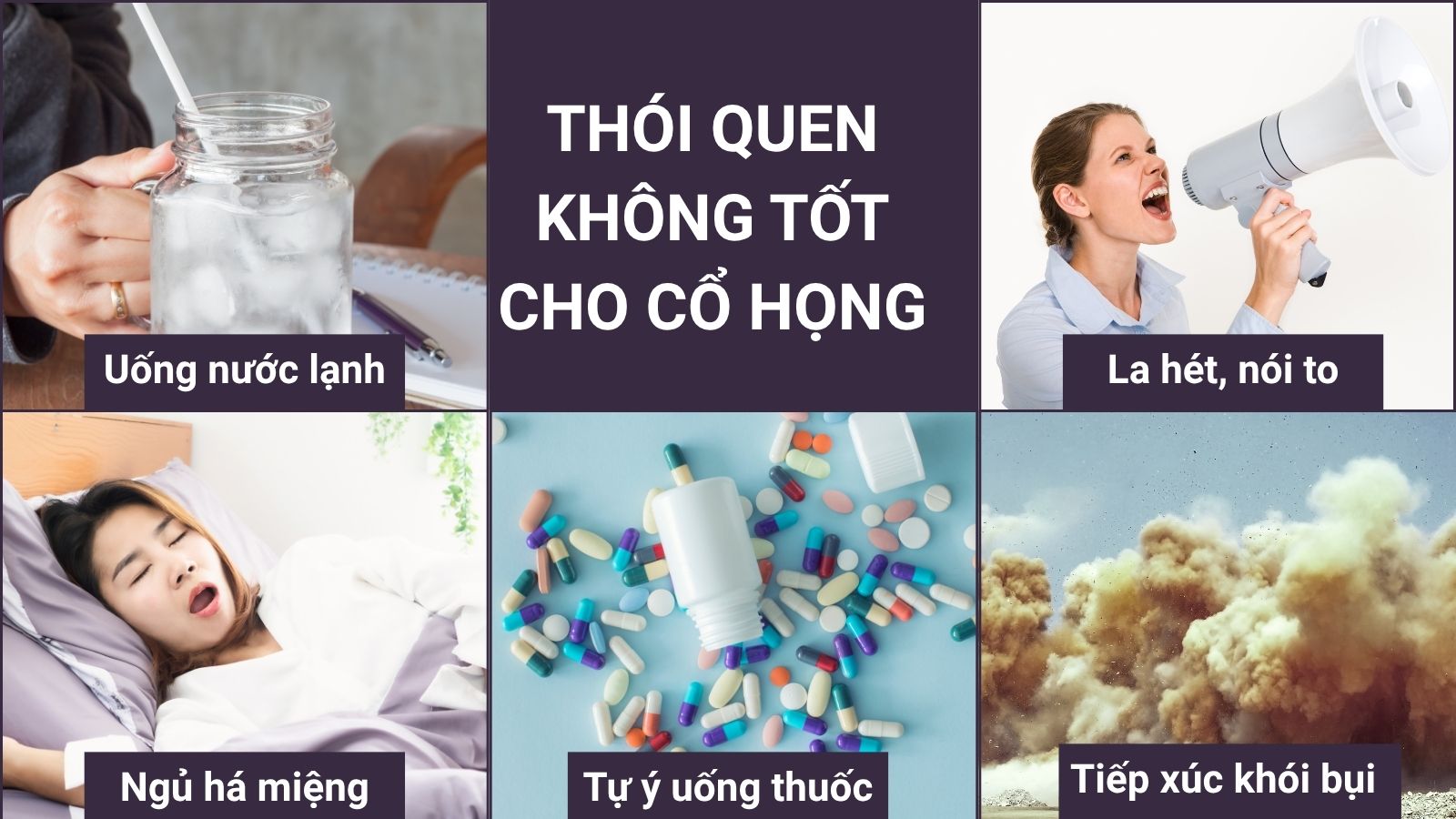 Một số thói quen không tốt khiến viêm họng nặng hơn