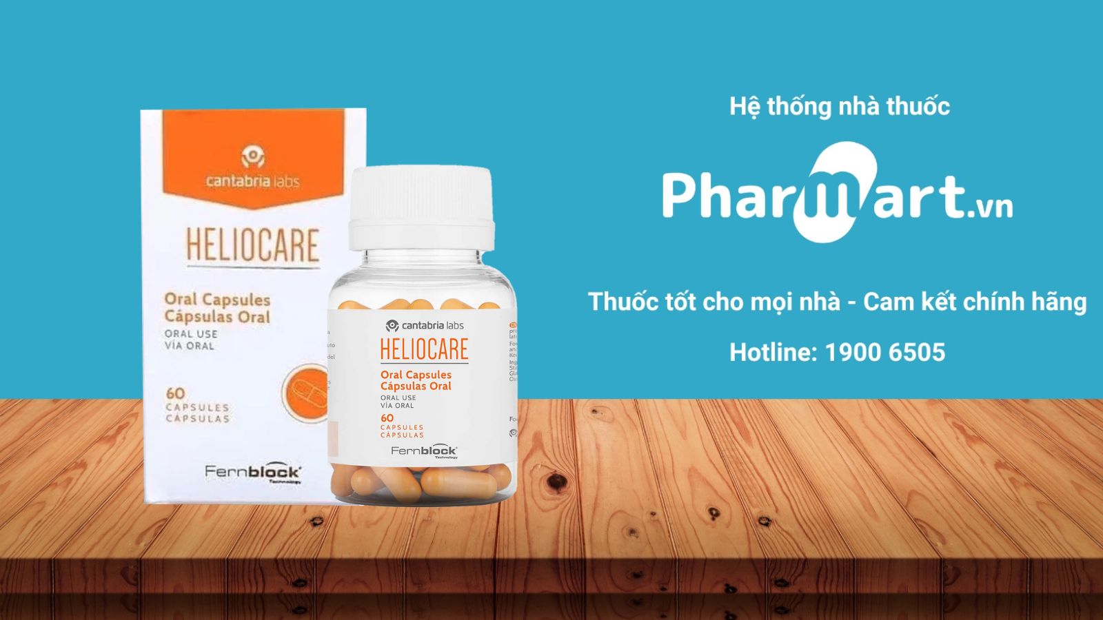 Viên uống chống nắng của thương hiệu Heliocare - Tây Ban Nha
