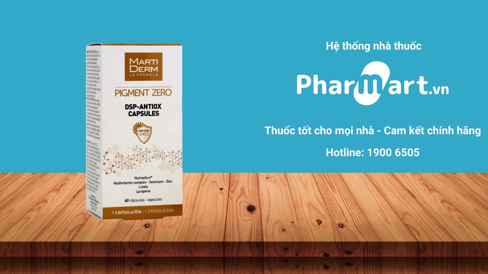 Viên uống chống nắng từ thương hiệu MartiDerm của Tây Ban Nha