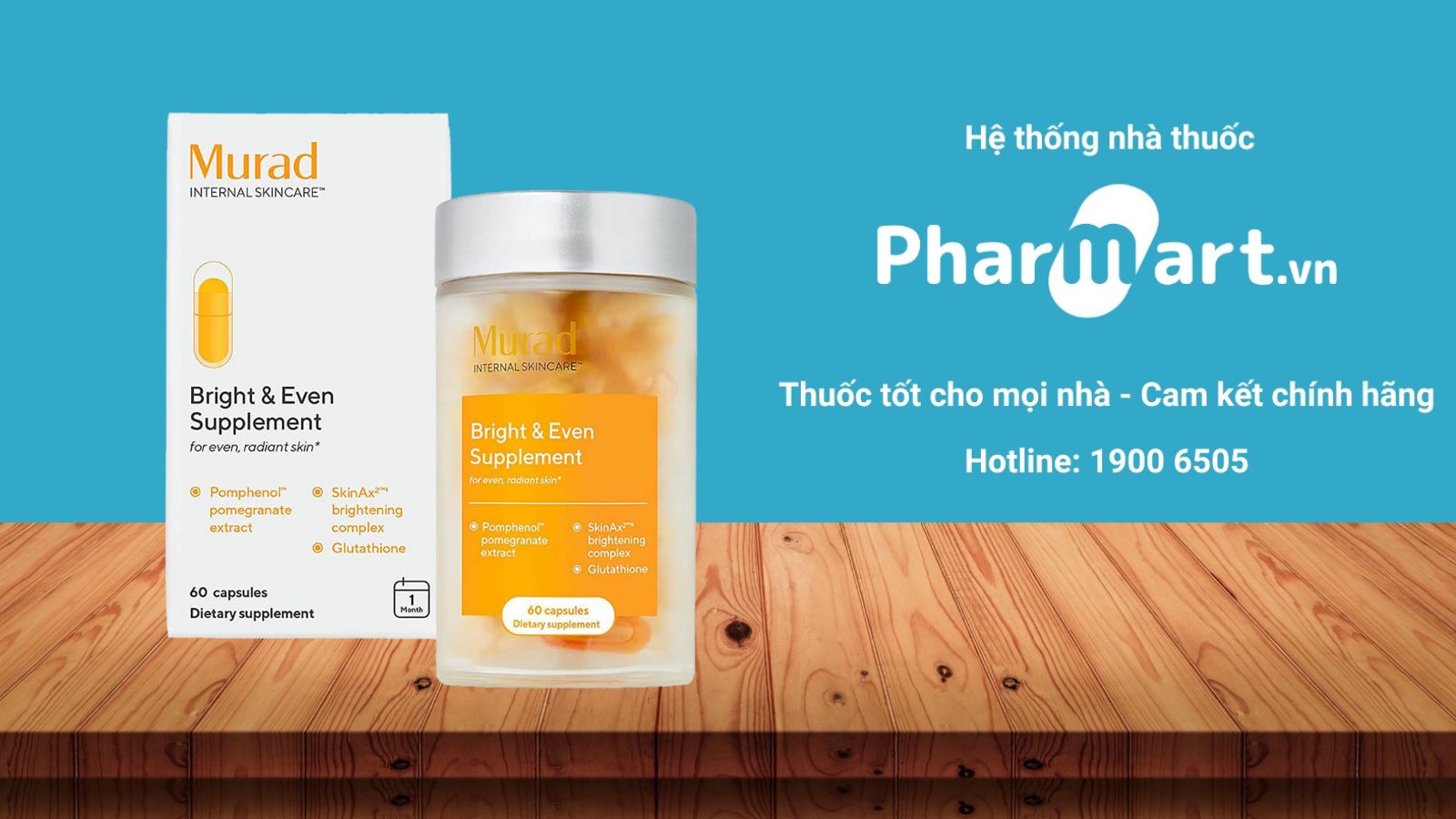 Viên uống chống nắng Murad được xuất xứ tại Mỹ