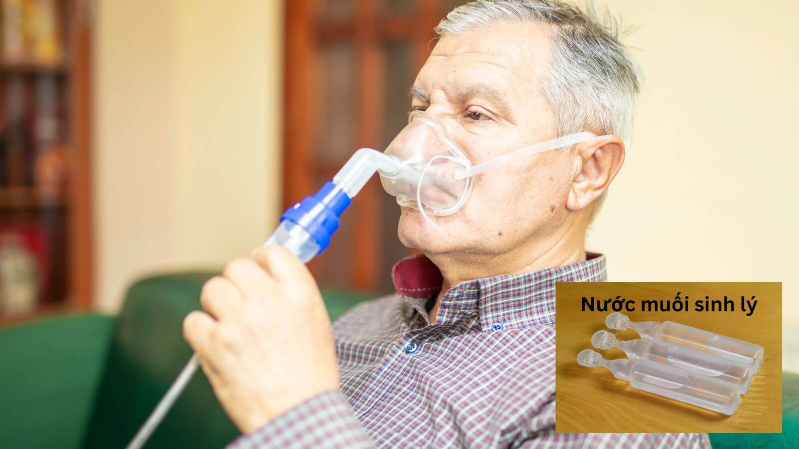 Người bệnh có thể được chỉ định xông khí dung bằng nước muối sinh lý