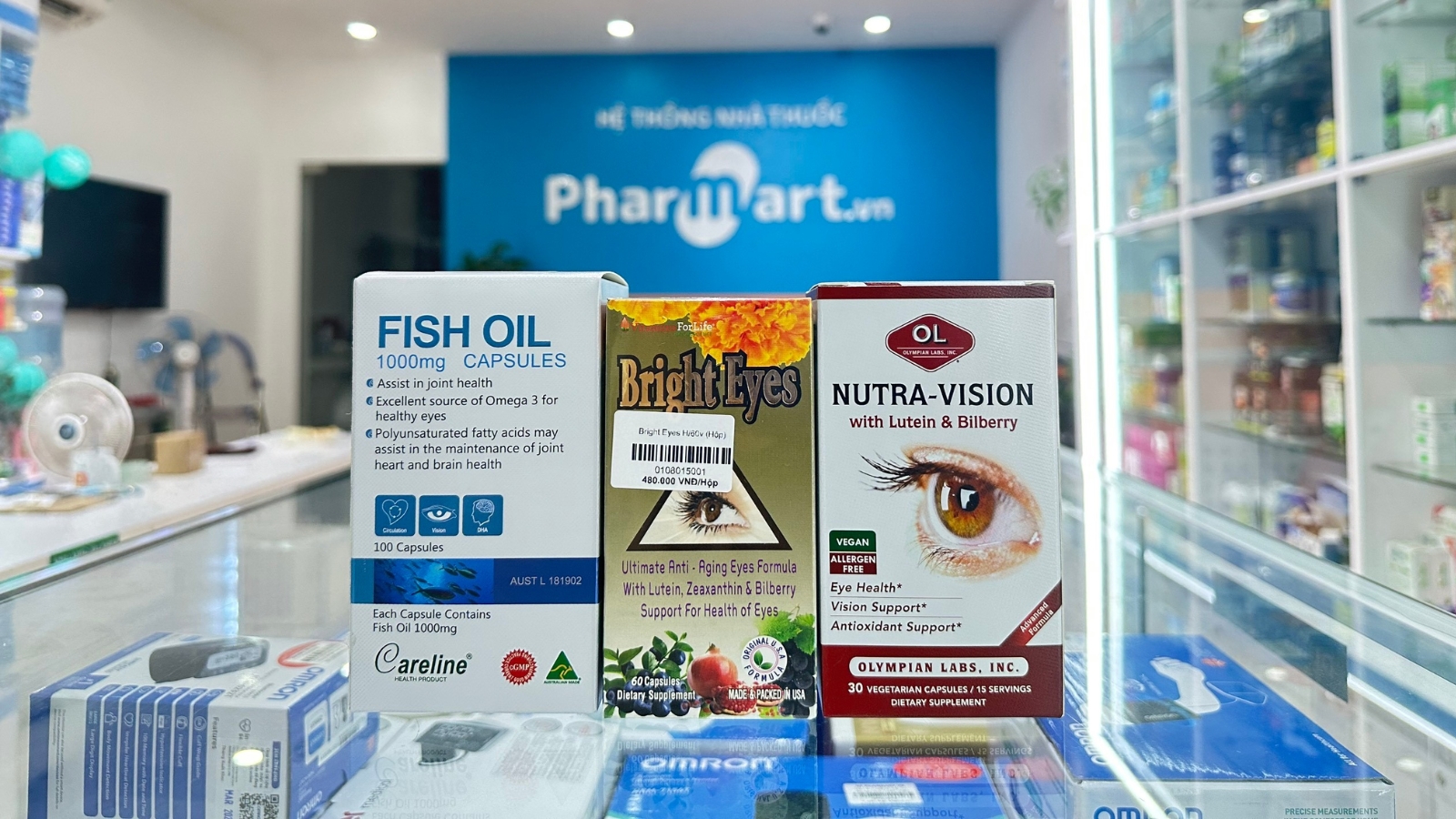 Một số sản phẩm hỗ trợ điều trị và dự phòng cho mắt tiêu biểu