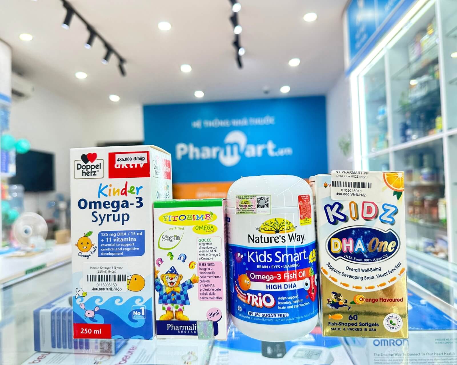 Một số sản phẩm có thành phần dầu cá dành cho trẻ em tại Pharmart