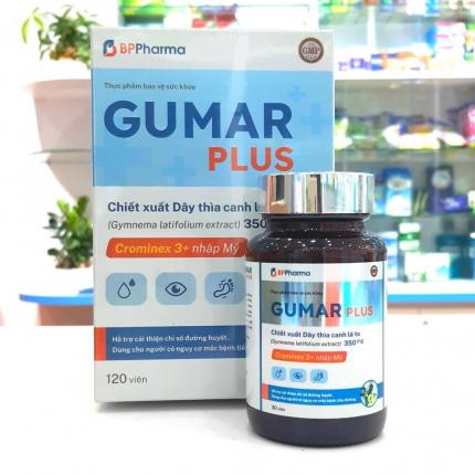 3 Hộp Gumar Plus hỗ trợ tiểu đường (120 viên/hộp)