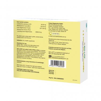 A B Adult Gold Pre & Pro bổ sung chất xơ và lợi khuẩn