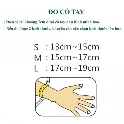 a Băng Cổ Tay Vantelin Size S đo Cổ Tay