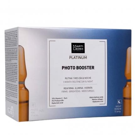 a Bộ Sản Phẩm Dưỡng Da Ngày đêm Làm Sáng & Săn Chắc Da Martiderm Platinum Photo Booster