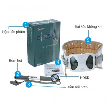 a Đai Kéo Giãn Cột Sống Lưng Alphay YGAH 3 Hộp đủ Phụ Kiện