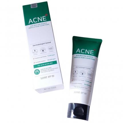 a Some By Mi Aha Bha Pha 30 Days Miracle Acne Clear Foam 100ml Sữa Rửa Mặt Trị Mụn