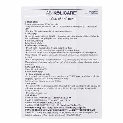 Hdsd AB Kolicare Drop