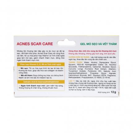 Acnes Scar Care - Gel hỗ trợ mờ sẹo, giảm thâm mụn