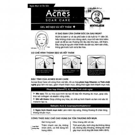 Acnes Scar Care - Gel hỗ trợ mờ sẹo, giảm thâm mụn