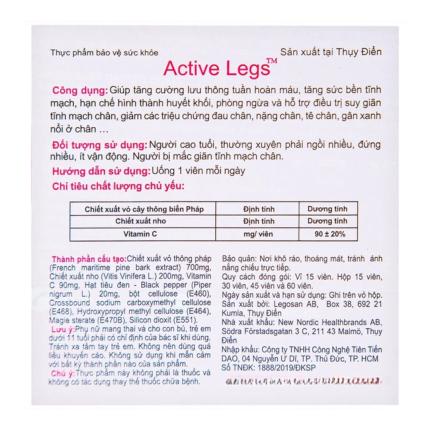 Hướng dẫn sử dụng Active Legs