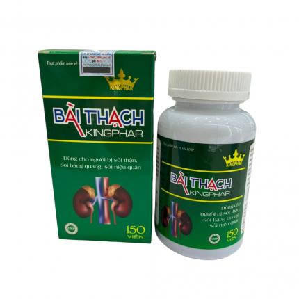 Bài Thạch Kingphar (150 viên) - Hỗ trợ giảm nguy cơ viêm đường tiết niệu, sỏi thận, sỏi bàng quang, sỏi mật