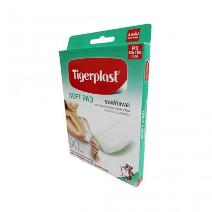 Băng cá nhân co giãn TigerPlast Soft Pad hộp 4 cái (80x100mm)