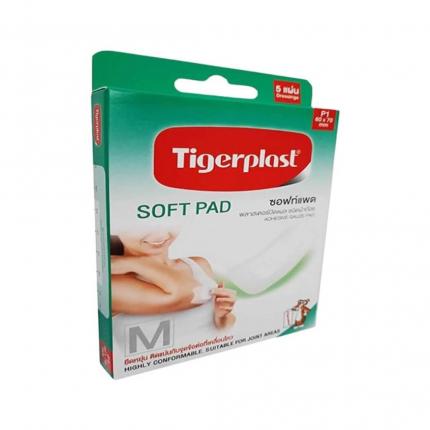 Băng cá nhân co giãn TigerPlast Soft Pad hộp 5 cái (60x70mm)