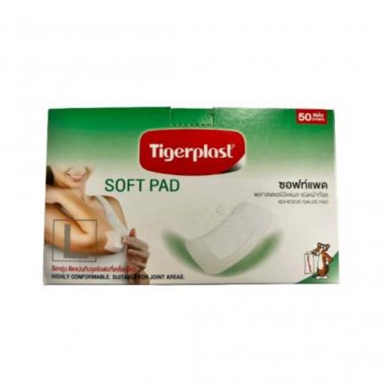 Băng cá nhân co giãn TigerPlast Soft Pad hộp 50 cái (60x100cm)
