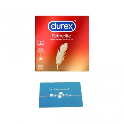 Bao cao su Durex Fetherlite Thin For Greater Sensitivity tại Pharmart