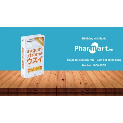 Bao cao su Sagami Xtreme Superthin được phân phối chính hãng tại Pharmart