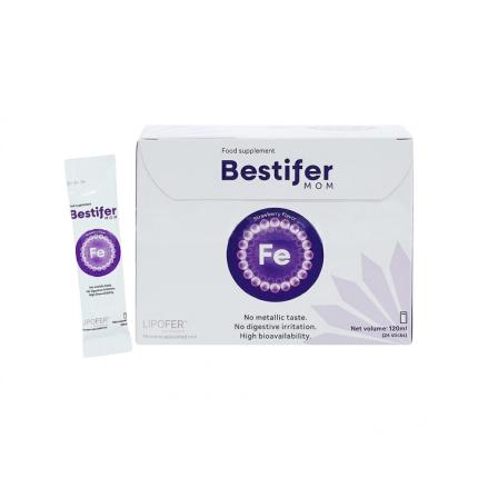 Bestifer Mom - Sắt hướng đích cho mẹ bầu (Hộp 24 gói x 5ml)