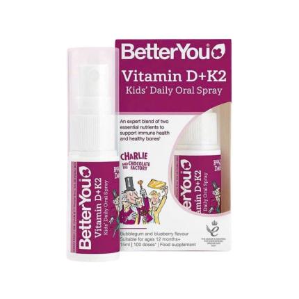 BetterYou Vitamin D+K2 Daily Oral Spray (Lọ Xịt 15ml)