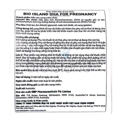 Bio Island DHA For Pregnancy