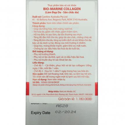 thong tin san pham cua bio marine 100 vien