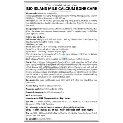 Bio Island Calcium Bone Care 150 viên
