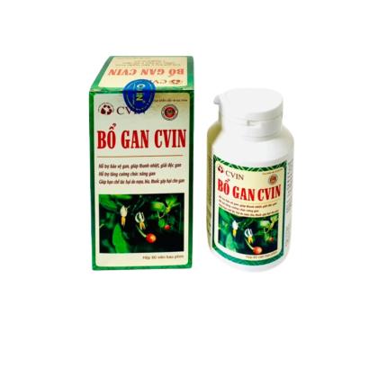 Bổ Gan Cvin - Giải độc, tăng cường chức năng gan hộp 60 viên