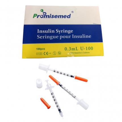 Bơm Tiêm tiểu đường Promisemed 0,3ml hộp 100 cái