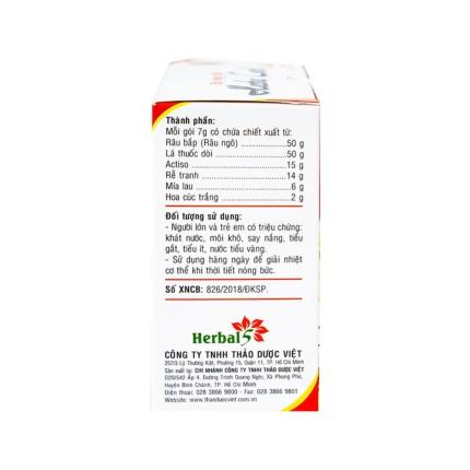 Bột nước mát Herbal Cool thanh nhiệt, mát gan, lợi tiểu