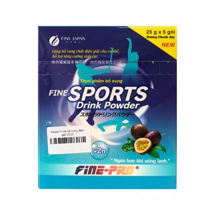 Bột pha nước Fine Sports Drink Powder - Bù nước, bù điện giải hương chanh dây