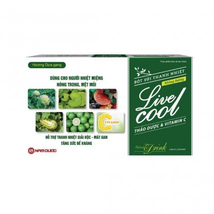 Bột sủi thanh nhiệt Livecool hương dưa gang không đường