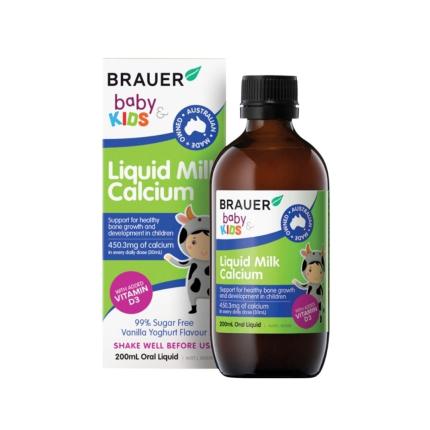 Brauer Baby & Kids Liquid Milk Calcium (Hộp 200ml)