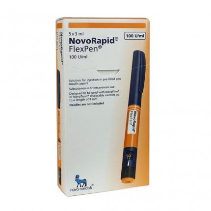 Bút tiêm Insulin Novorapid FlexPen 100ml Hộp 5 bút
