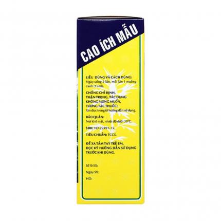 Cao Ích Mẫu - Hỗ trợ kinh nguyệt, giai đoạn tiền mãn kinh
