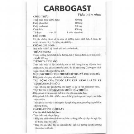 Hướng dẫn sử dụng Carbogast