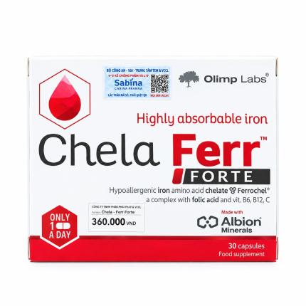 Chela Ferr Forte - Bổ sung sắt cho bà bầu