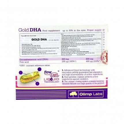 Chela Gold DHA - Bổ sung DHA, acid folic cho phụ nữ có thai và sau sinh